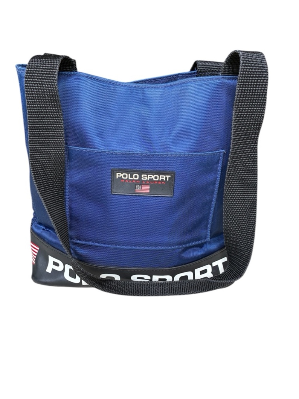 Ralph Lauren Vintage 90s Polo Sport Navy Blue Tote Bag